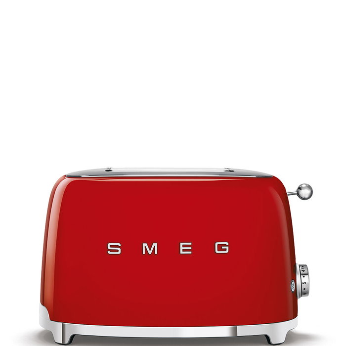 Smeg TSF01RDEU Tostadora de 2 Rebanadas Rojo