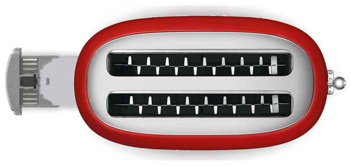 Smeg TSF02RDEU Tostadora Roja de 4 Rebanadas