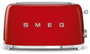Smeg TSF02RDEU Tostadora Roja de 4 Rebanadas