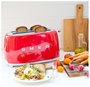 Smeg TSF02RDEU Tostadora Roja de 4 Rebanadas