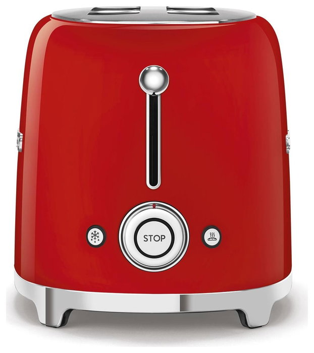 Smeg TSF02RDEU Tostadora Roja de 4 Rebanadas
