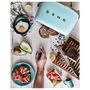 Smeg TSF01PBEU Tostador de 2 Rebanadas, Color Azul Pastel y Acero Inoxidable, 950 W, 6 Niveles de Tostado, Función Descongelar y Recalentar