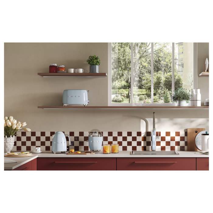 Smeg TSF01PBEU Tostadora 2 Rebanadas Azul Pastel Smeg TSF01PBEU Tostadora 2 Rebanadas Azul Pastel