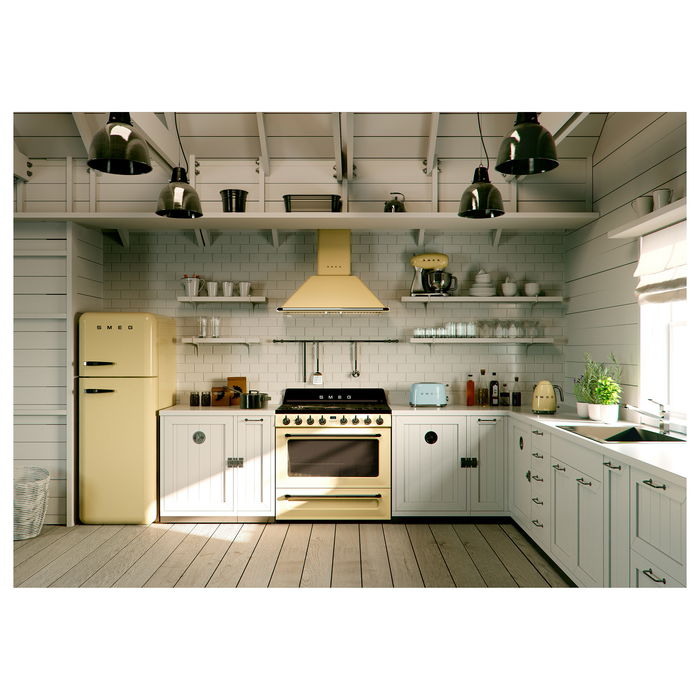 Smeg TSF01PBEU Tostador de 2 Rebanadas, Color Azul Pastel y Acero Inoxidable, 950 W, 6 Niveles de Tostado, Función Descongelar y Recalentar