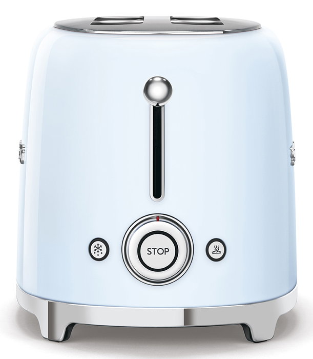 Smeg TSF01PBEU Tostadora 2 Rebanadas Azul Pastel