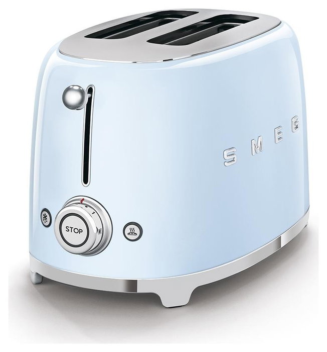 Smeg TSF01PBEU Tostadora de 2 Rebanadas Azul Pastel Smeg TSF01PBEU Tostadora de 2 Rebanadas Azul Pastel