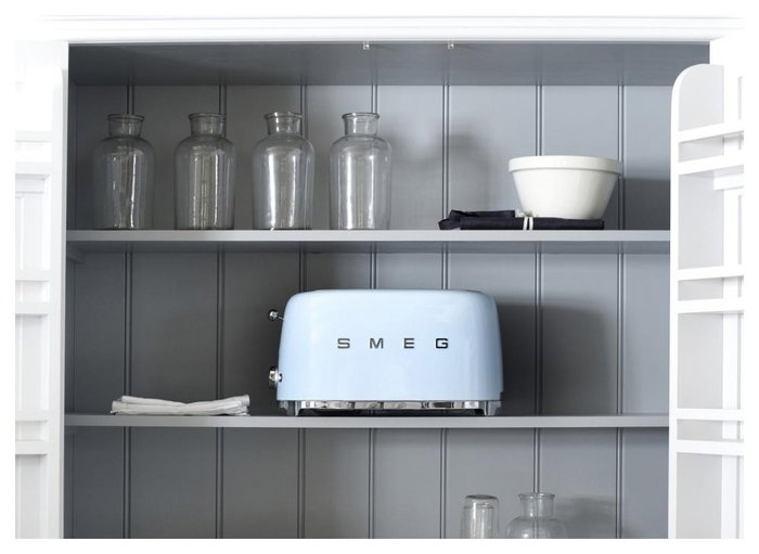 Smeg TSF02PBEU Tostadora 4 Rebanadas Azul Smeg TSF02PBEU Tostadora 4 Rebanadas Azul