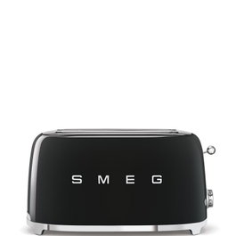 Smeg TSF02BLEU Tostadora de 2 Ranuras Largas, Negro