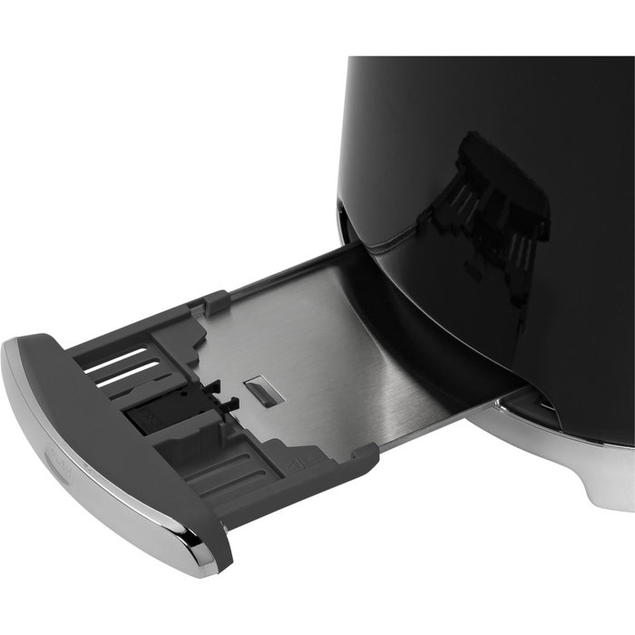 Smeg TSF02BLEU Tostadora de 2 ranuras largas, Negro Smeg TSF02BLEU Tostadora de 2 ranuras largas, Negro