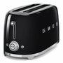Smeg TSF02BLEU Tostadora de 2 ranuras largas, Negro