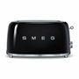 Smeg TSF02BLEU Tostadora de 2 ranuras largas, Negro