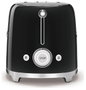 Smeg TSF02BLEU Tostadora de 2 ranuras largas, Negro