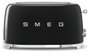 Smeg TSF02BLEU Tostadora de 2 ranuras largas, Negro