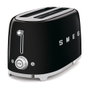 Smeg TSF02BLEU Tostadora de 2 ranuras largas, Negro