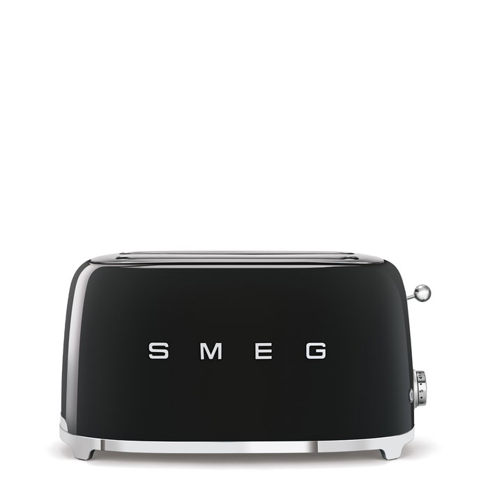 Smeg TSF02BLEU Tostadora de 2 ranuras largas, Negro Smeg TSF02BLEU Tostadora de 2 ranuras largas, Negro