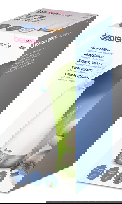Beurer LA-30 Difusor de Aroma con Cromoterapia y Tecnología de Ultrasonidos para Aromaterapia y Bienestar