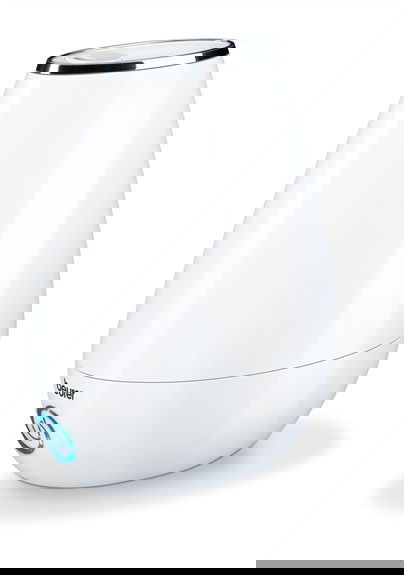 Beurer LB-37 Humidificador de Aire Blanco Ultrasónico con Aromaterapia para Habitaciones hasta 20m2