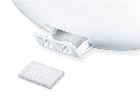 Beurer LB-37 Humidificador de Aire Blanco Ultrasónico con Aromaterapia para Habitaciones hasta 20m2