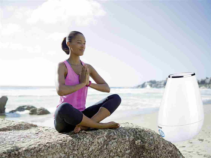 Beurer LB-37 Humidificador de Aire Blanco Ultrasónico con Aromaterapia para Habitaciones hasta 20m2