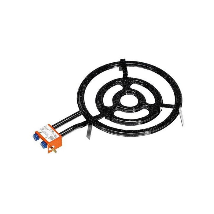 GARCIMA Paellero para Gas L50/3 con 3 Aros y 2 Fuegos Planos