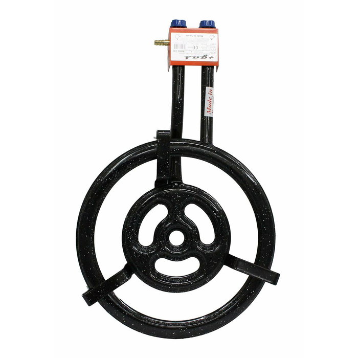 GARCIMA Paellero para Gas L50/3 con 3 Aros y 2 Fuegos Planos