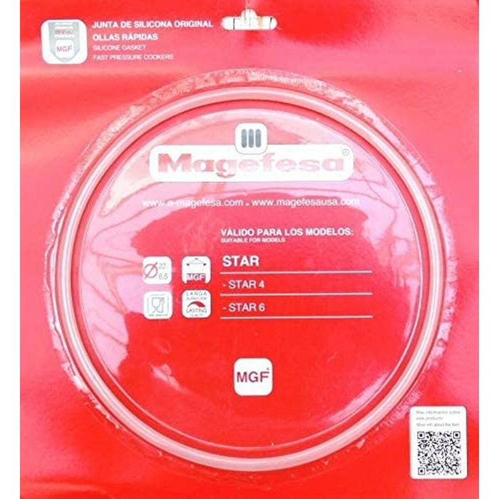 MAGEFESA Junta de silicona para olla Star/Inoxstar 22cm (4-6L) inevitable MAGEFESA Junta de silicona para olla Star/Inoxstar 22cm (4-6L) inevitable