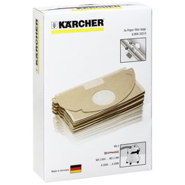 KÄRCHER Bolsa de filtro de papel, paquete de 5