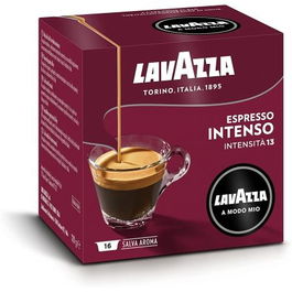 Lavazza Cápsula Intensamente para cafeteras A Modo Mio Caja de 16 08602