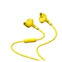 Energy Sistem Style 2+ Auriculares Alámbricos Intraurales con Micrófono, Botón Multifunción y Tecnología Deep Bass para Llamadas y Música - Color Amarillo (Vanilla)