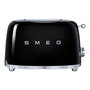 Smeg TSF01BLEU Tostadora de 2 Ranuras Negra (TSF01BLEU)