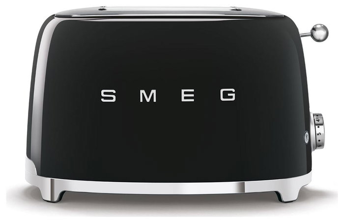 Smeg TSF01BLEU Tostador de 2 ranuras, Negro Smeg TSF01BLEU Tostador de 2 ranuras, Negro