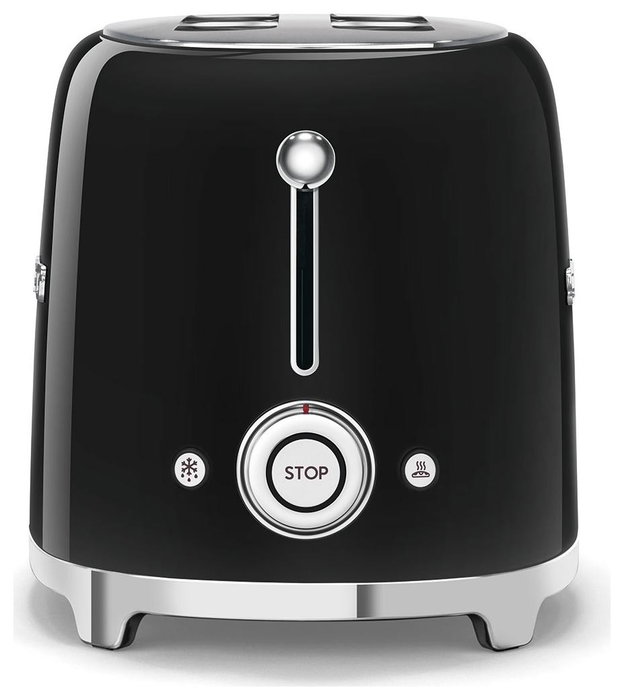 Smeg TSF01BLEU Tostador de 2 ranuras, Negro Smeg TSF01BLEU Tostador de 2 ranuras, Negro
