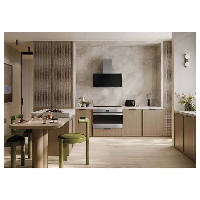 Smeg TSF01BLEU Tostador 2 Ranuras 50s Style Negro Brillante Compacto