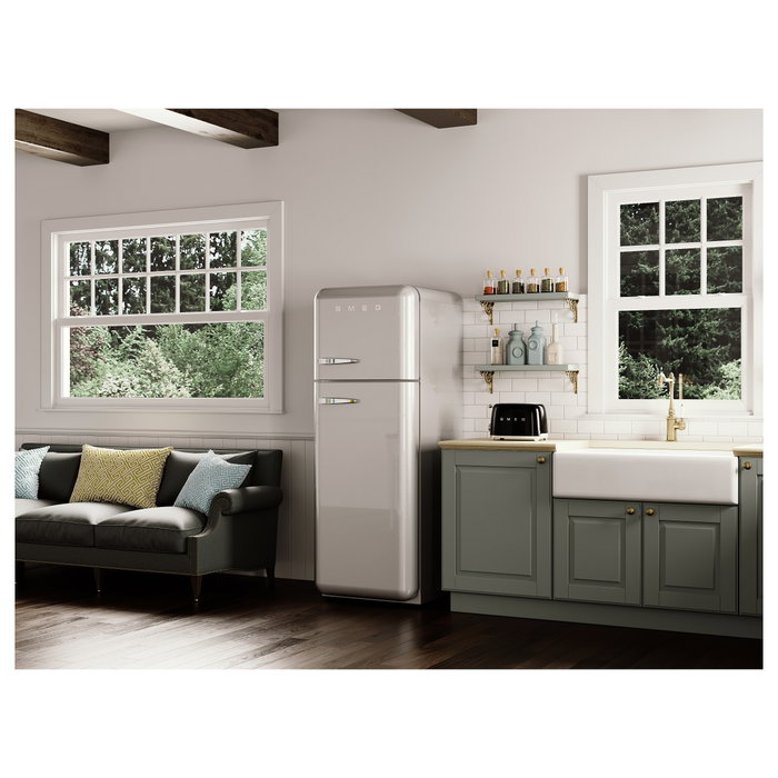 Smeg TSF01BLEU Tostador 2 Ranuras 50s Style Negro Brillante Compacto