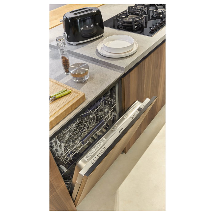 Smeg TSF01BLEU Tostador 2 Ranuras 50s Style Negro Brillante Compacto