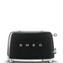 Smeg TSF01BLEU Tostadora de 2 ranuras, Negro