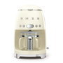 Smeg DCF02CREU Cafetera de filtro, Crema