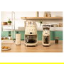SMEG DCF02CREU Cafetera de filtro 50s Style 1.4L (10 tazas), 1050W, para café molido, programable, color crema