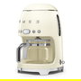 SMEG DCF02CREU Cafetera de filtro 50s Style 1.4L (10 tazas), 1050W, para café molido, programable, color crema