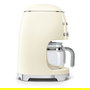 SMEG DCF02CREU Cafetera de filtro 50s Style 1.4L (10 tazas), 1050W, para café molido, programable, color crema