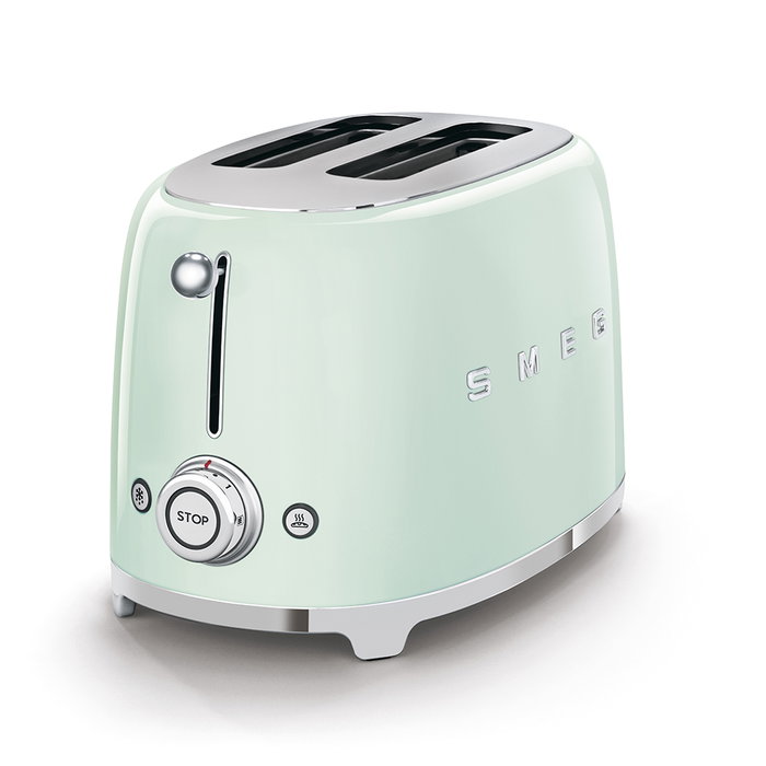 Smeg TSF01PGEU Tostadora de 2 rebanadas Verde