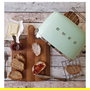 Smeg TSF01PGEU Tostadora de 2 Ranuras, 950W, Pastel Verde, Acero Inoxidable, Control por Botones, Función Descongelar y Recalentar, Bandeja Extraíble