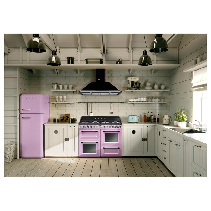 Smeg TSF01PGEU Tostadora de 2 Ranuras, 950W, Pastel Verde, Acero Inoxidable, Control por Botones, Función Descongelar y Recalentar, Bandeja Extraíble