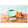 Smeg TSF01PGEU Tostadora de 2 Ranuras, 950W, Pastel Verde, Acero Inoxidable, Control por Botones, Función Descongelar y Recalentar, Bandeja Extraíble
