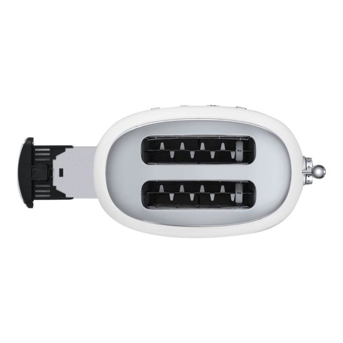 Smeg TSF01WHEU Tostadora 2 Ranuras Blanca Acero Inoxidable 950W