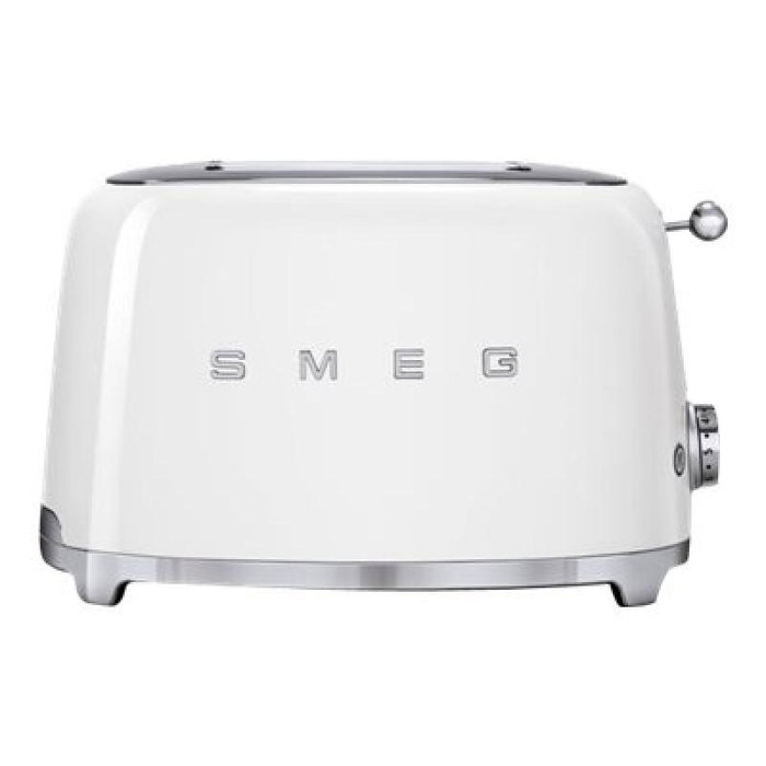 Smeg TSF01WHEU Tostadora 2 Ranuras Blanca Acero Inoxidable 950W