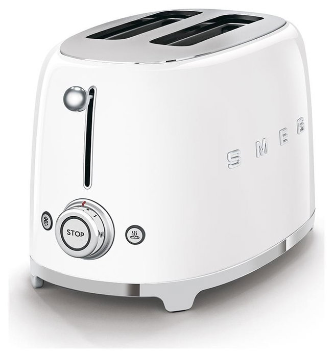 Smeg TSF01WHEU Tostadora 2 Rebanadas Blanco Smeg TSF01WHEU Tostadora 2 Rebanadas Blanco