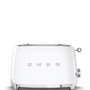 Smeg TSF01WHEU Tostadora de 2 ranuras, Blanco