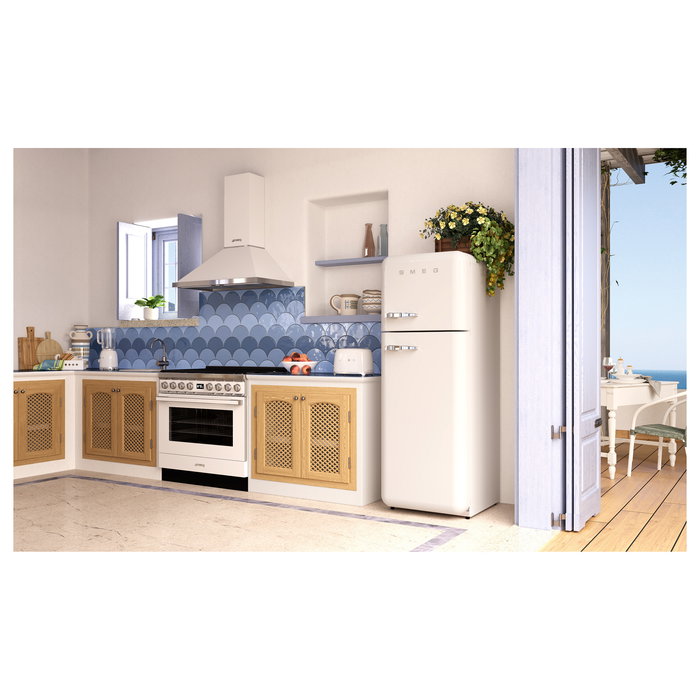 SMEG TSF01WHEU Toaster de 2 Rebanadas, Blanco, Acero Inoxidable, Control por Botones con 6 Niveles, Función Descongelar y Recuperar Calor, 950W SMEG TSF01WHEU Toaster de 2 Rebanadas, Blanco, Acero Inoxidable, Control por Botones con 6 Niveles, Función Descongelar y Recuperar Calor, 950W