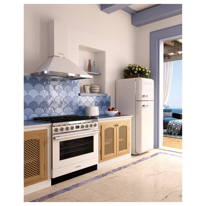 SMEG TSF01WHEU Toaster de 2 Rebanadas, Blanco, Acero Inoxidable, Control por Botones con 6 Niveles, Función Descongelar y Recuperar Calor, 950W SMEG TSF01WHEU Toaster de 2 Rebanadas, Blanco, Acero Inoxidable, Control por Botones con 6 Niveles, Función Descongelar y Recuperar Calor, 950W